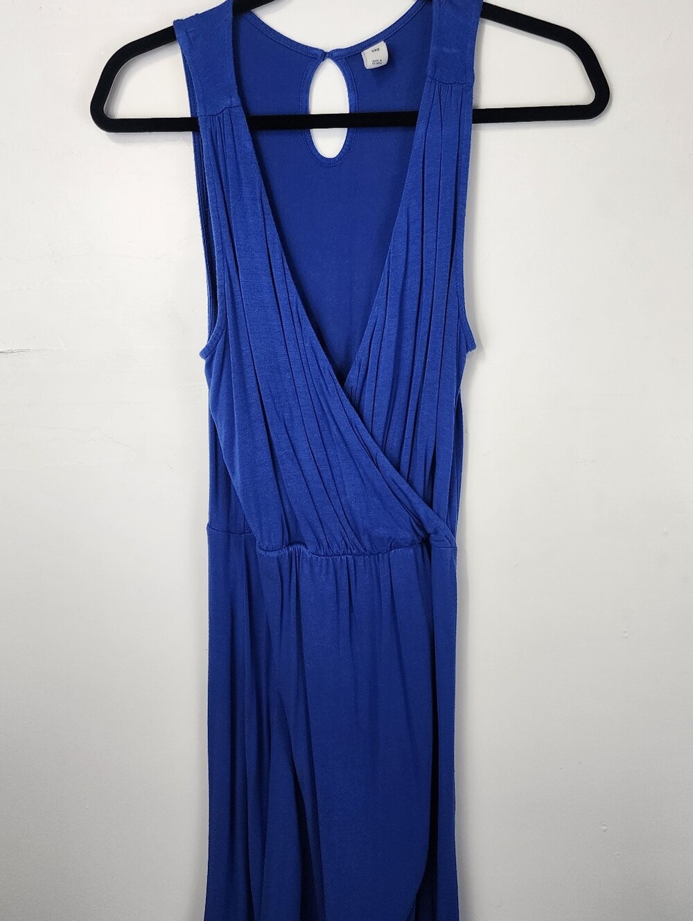Old Navy Cross Front Faux Sz Smalll Sleeveless Blue Dress Surplice V Neck